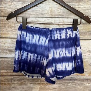 Missguided Blue Tie Dye Shorts